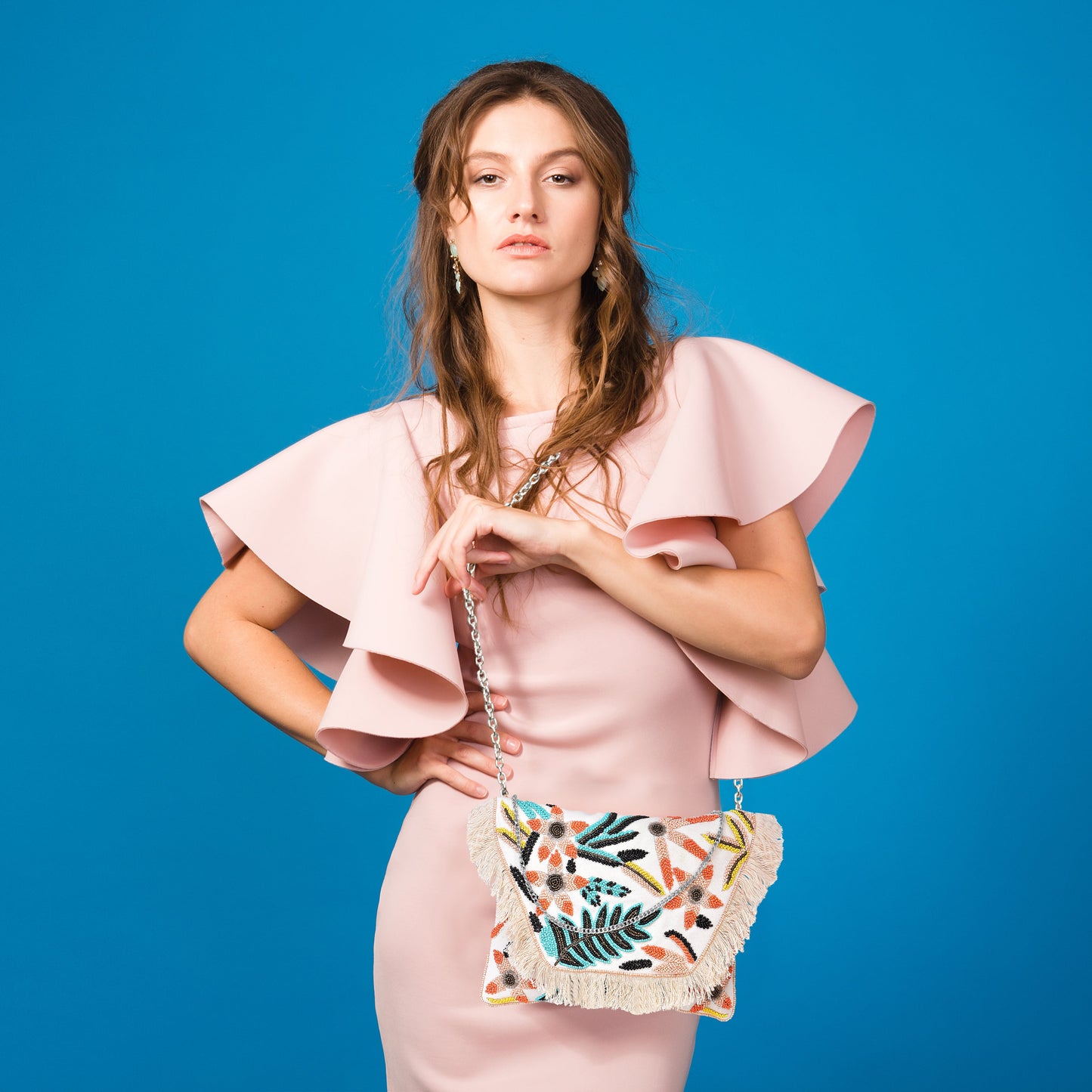 Handcrafted Versatile beaded Sling bag
