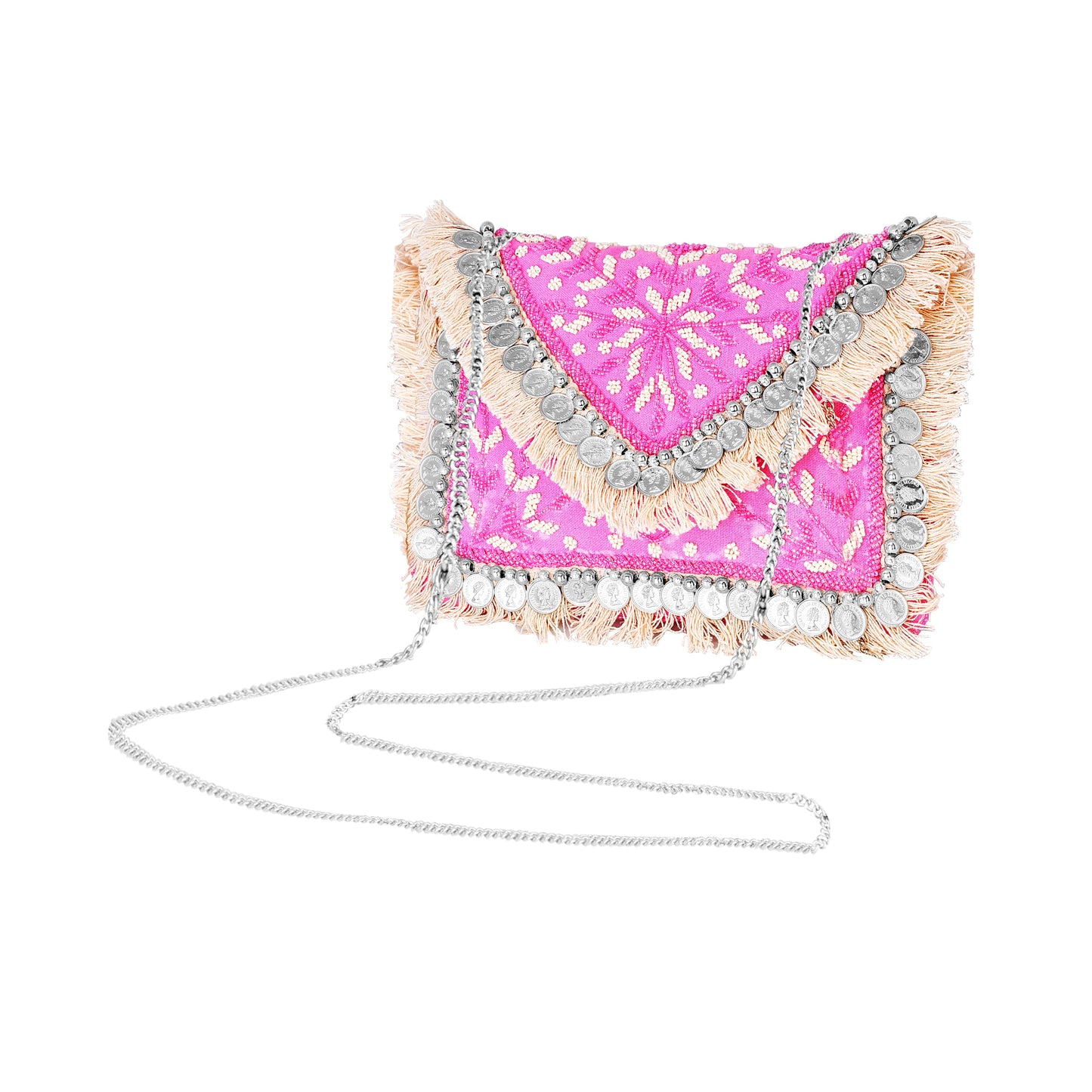 Handcrafted Boho Banjara Sling With Coins Sling Bag