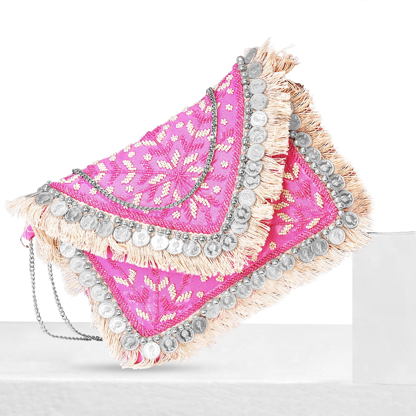 Handcrafted Boho Banjara Sling With Coins Sling Bag