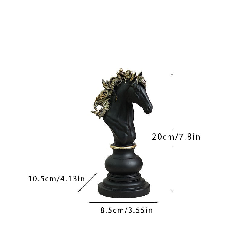 Chess resin ornaments wine cabinets kings queens warhorses chess pieces chessboards home decor