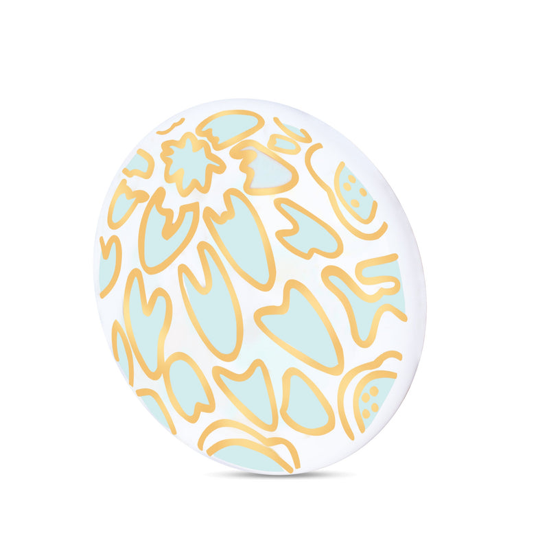Handcrafted Sage Green & Gold Luxurious Drawer Knob | The Indian Aura