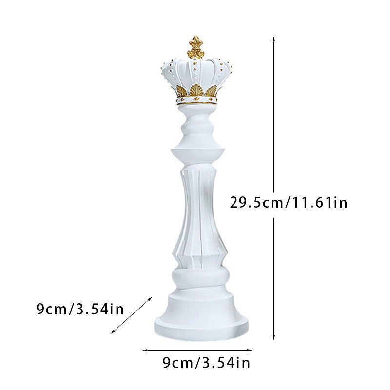 Chess resin ornaments wine cabinets kings queens warhorses chess pieces chessboards home decor