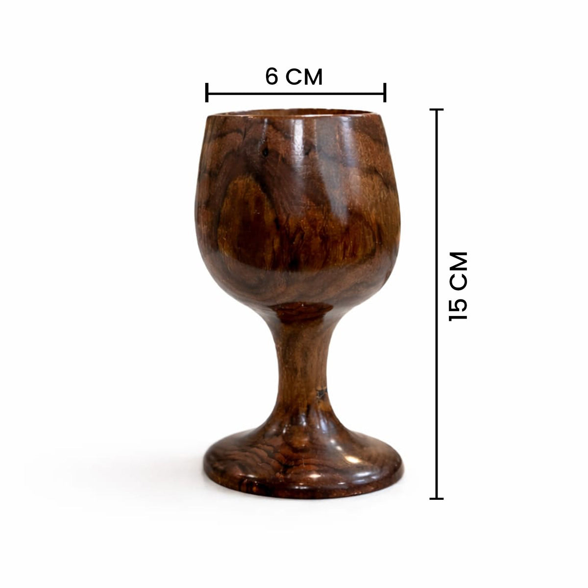 Wooden Serving Tray with 4 Matching Glass Set | The Indian Aura