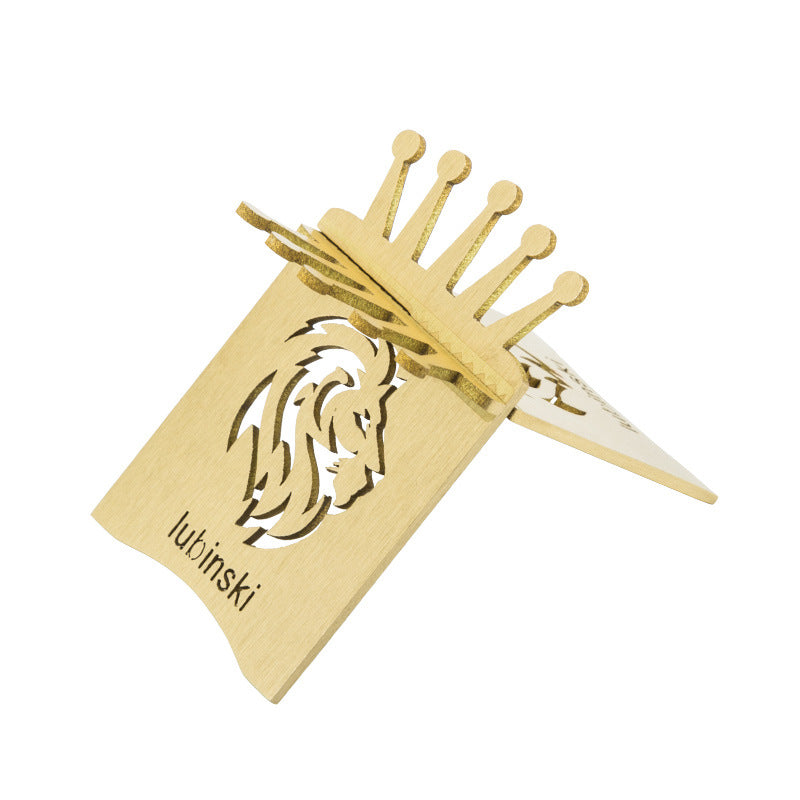 Cigar holder portable metal brass electroplated carbon fiber display cigar holder