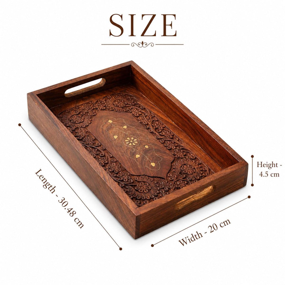 Wooden Serving Tray for Tea, Coffee & Gifting | The Indian Aura
