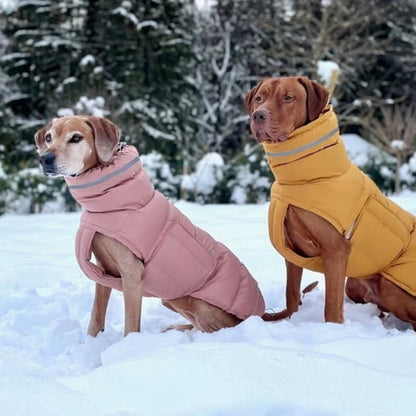 Dog clothing thickened warm waterproof windproof two leg coat pet vest cotton coat
