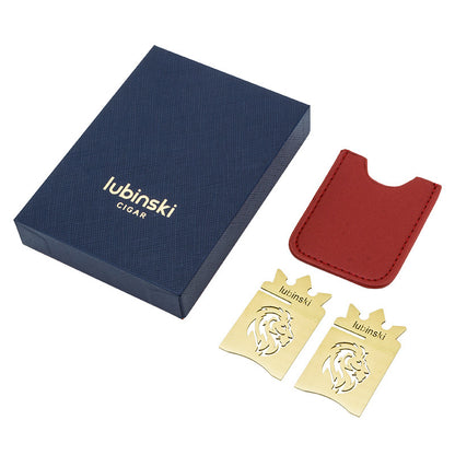 Cigar holder portable metal brass electroplated carbon fiber display cigar holder