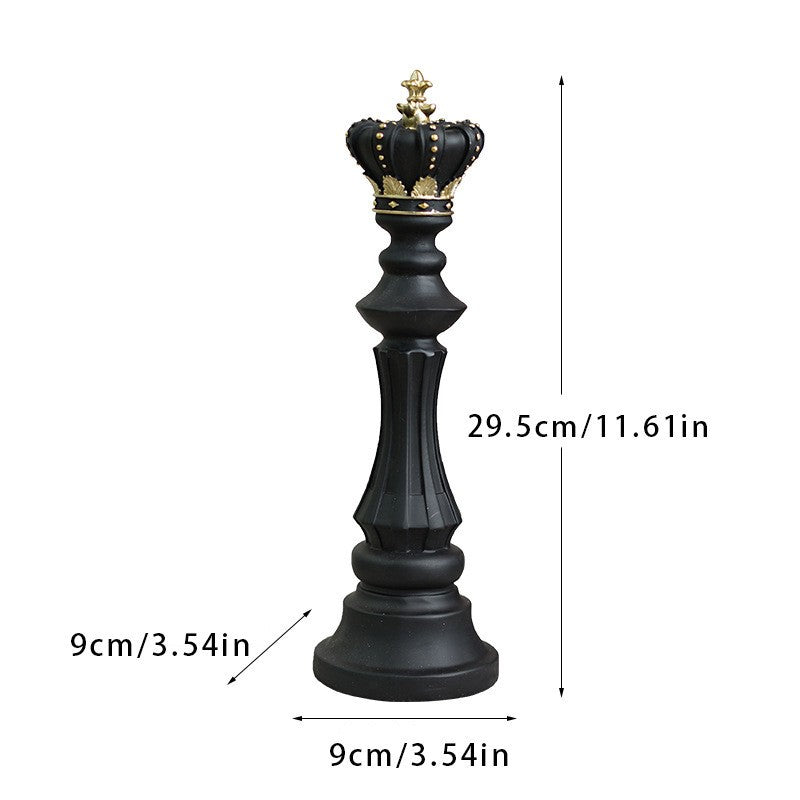 Chess resin ornaments wine cabinets kings queens warhorses chess pieces chessboards home decor