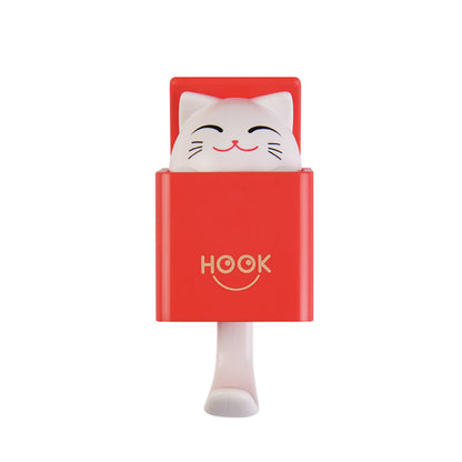 Creative nail free adhesive hook, plastic hook, wall hook, door mounted adhesive hook, clothes, shoes, hats, multi-purpose hook