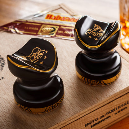 Cigar holder ceramic cigar holder Rubinsky portable cigar holder 1 box 2 pieces