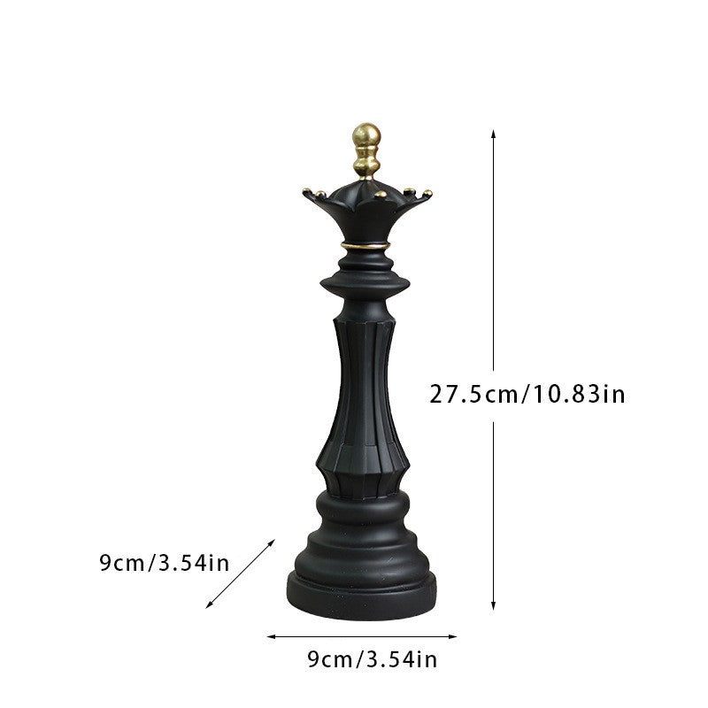 Chess resin ornaments wine cabinets kings queens warhorses chess pieces chessboards home decor