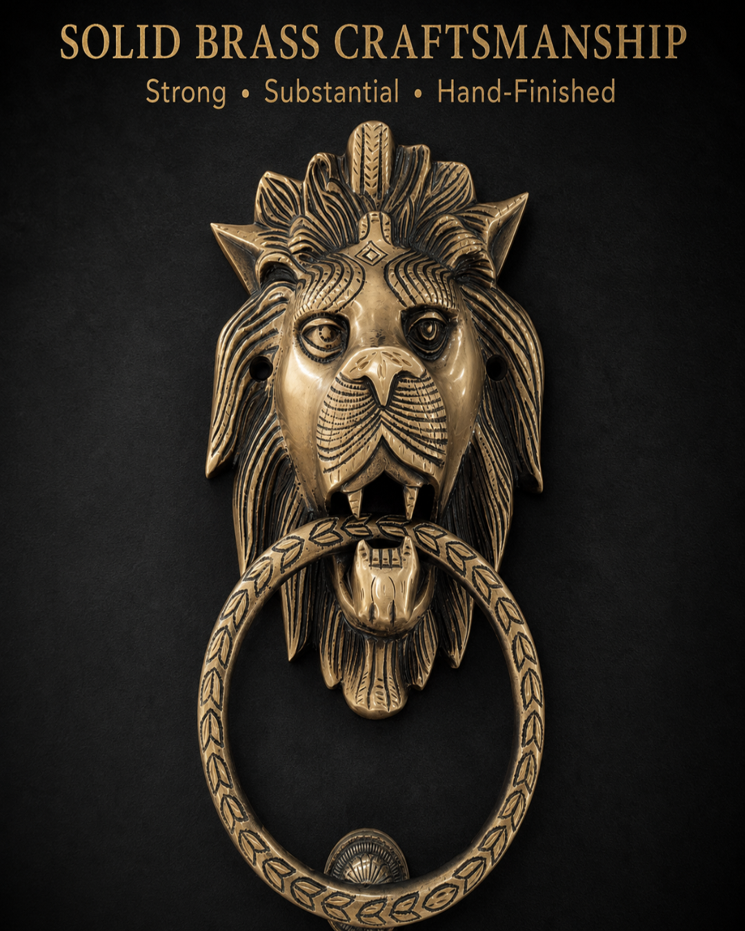 Solid Brass , Hand Finished