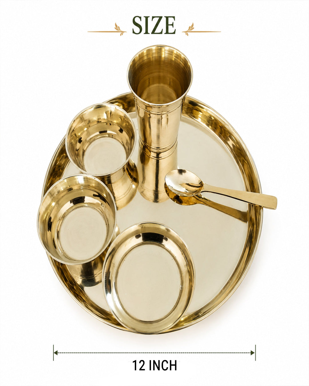 Thali set in 12 inches