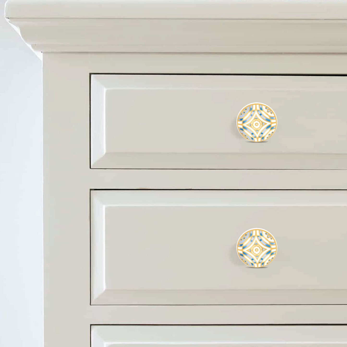 Blue and Golden Luxurious Knobs