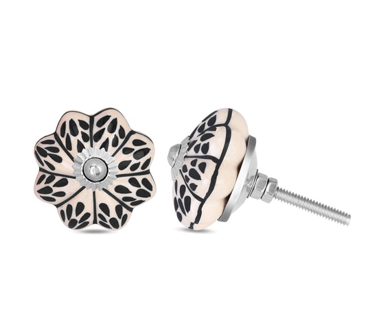 Flower Shaped Leaf Design Knobs