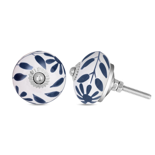 Blue Celestial Leaf Knobs