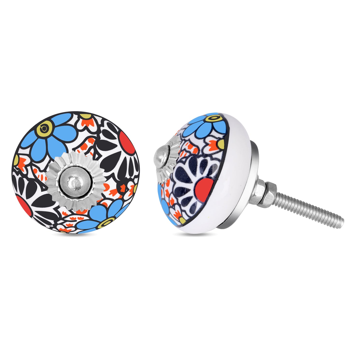 Multicolor Floral Knobs