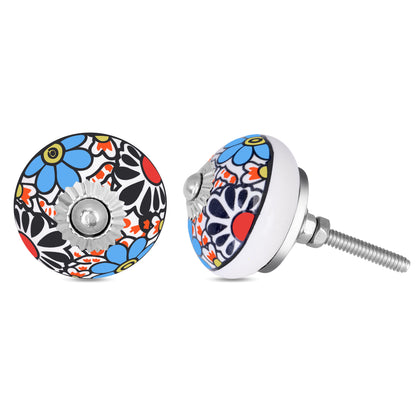 Multicolor Floral Knobs