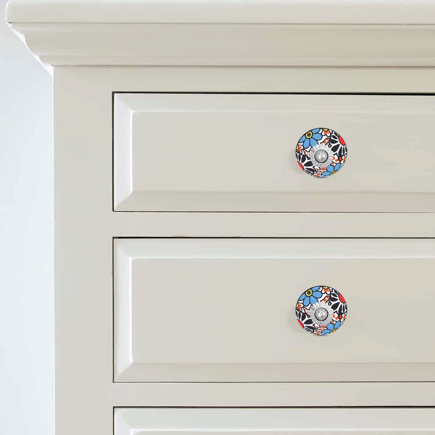 Multicolor Floral Knobs