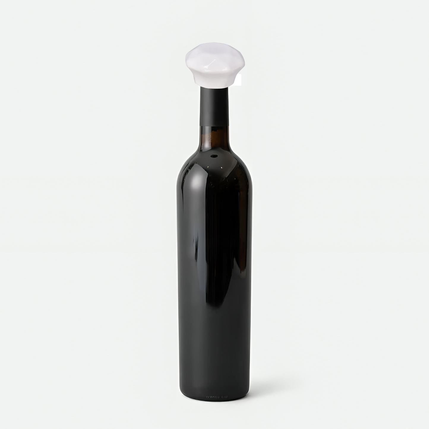 White Marble Design Ceramic Wine Bottle Stopper - Simplicity in Elegance