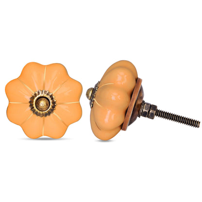 Orange Gold line Knobs