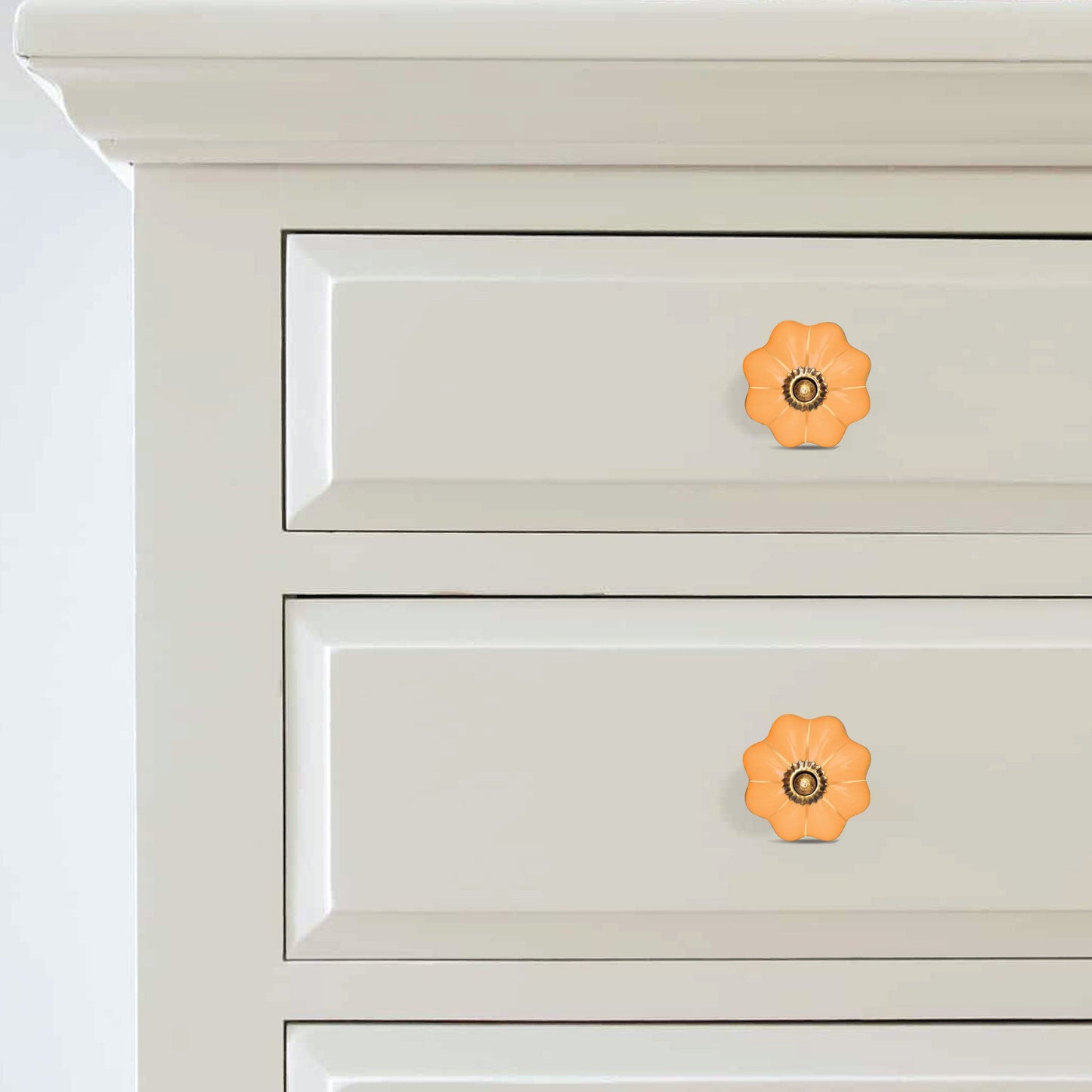 Orange Gold line Knobs