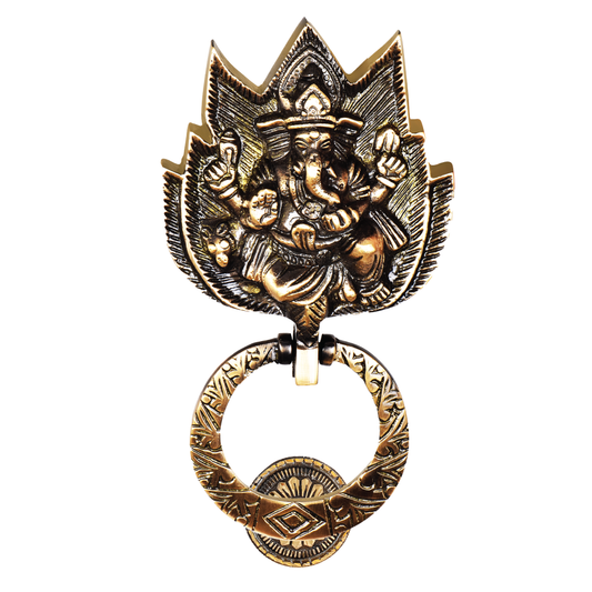 Celestial Ganesha Brass Door Knocker