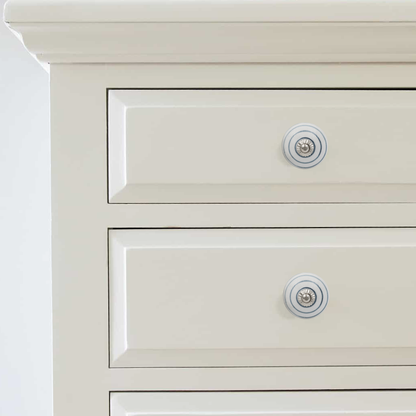 Eternal Charm White and Blue Circle Knob